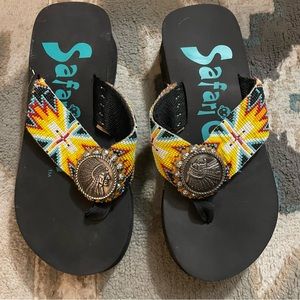 Size 8 western Safari Girl sandals